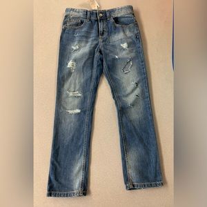 NWT United Colors of Benetton girl’s distressed jeans XL